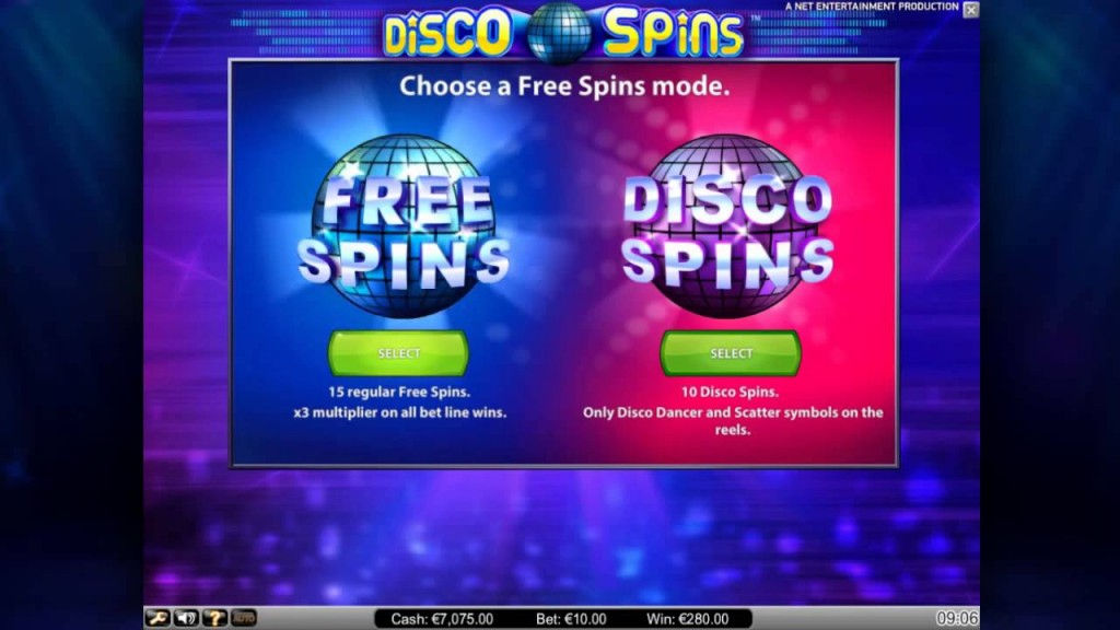 Disco Spins Slot Netent Free Spins