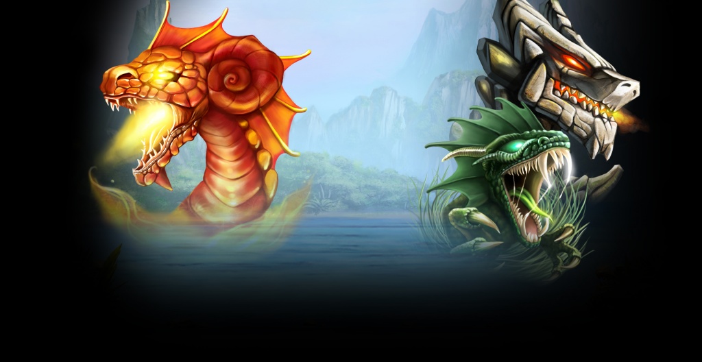 Dragon Island Slot Netent Background