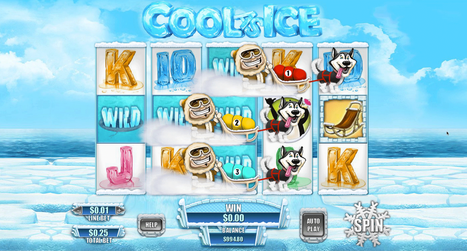 Cool As Ice slot Bonus game 