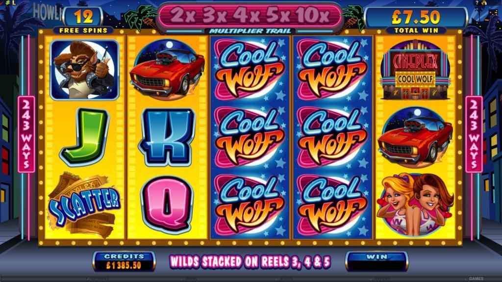 Cool Wolf Microgaming Slot Free Spins