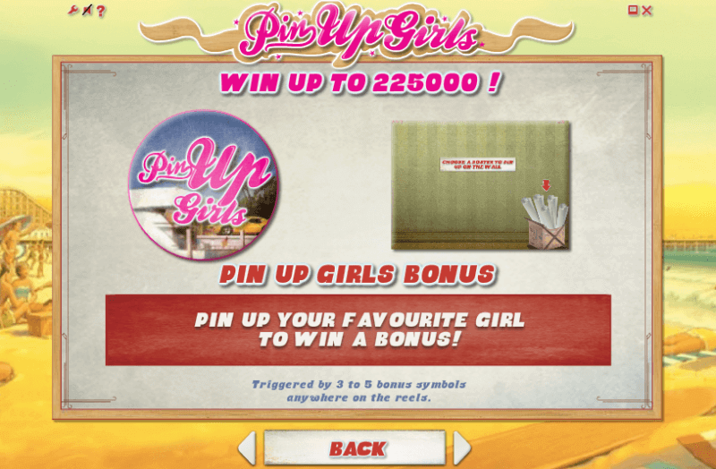 Pin Up Girls slot Bonus game