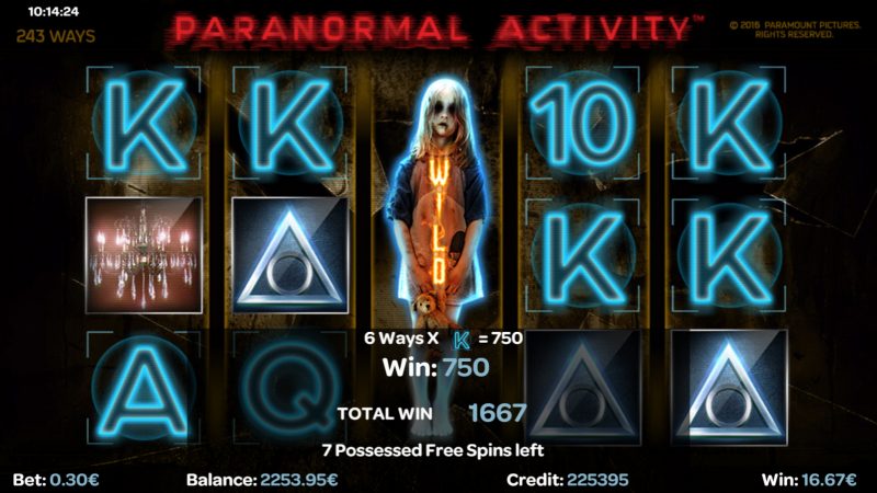 Paranormal Activity free Spins